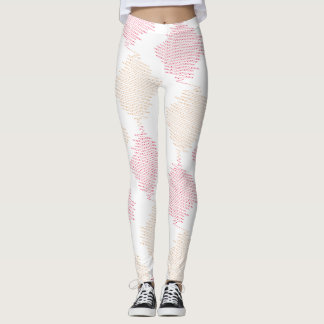 Moderna Minimalistiska Geometriska Leggings Abst