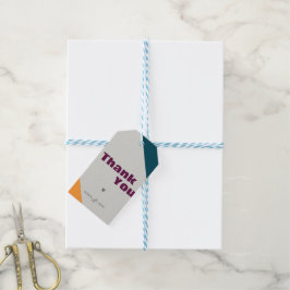 Moderna minimalistiska höst tack-gavetyper presentetikett