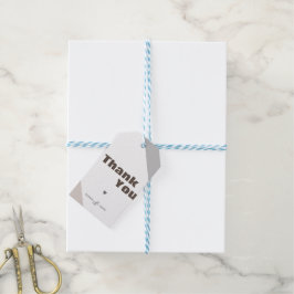 Moderna Minimalistiska Höst Tack Gåvokort Presentetikett