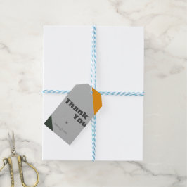 Moderna Minimalistiska Höst Tack Gåvokort Presentetikett