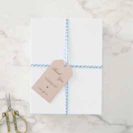 Moderna Minimalistiska Höst Tack Gåvokort Presentetikett