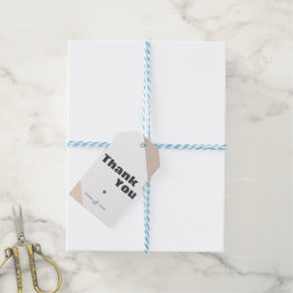 Moderna Minimalistiska Höst Tack Gåvokort Presentetikett