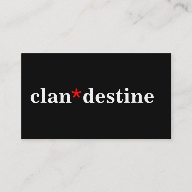 Moderna minsta färger visitkort (Framsida)