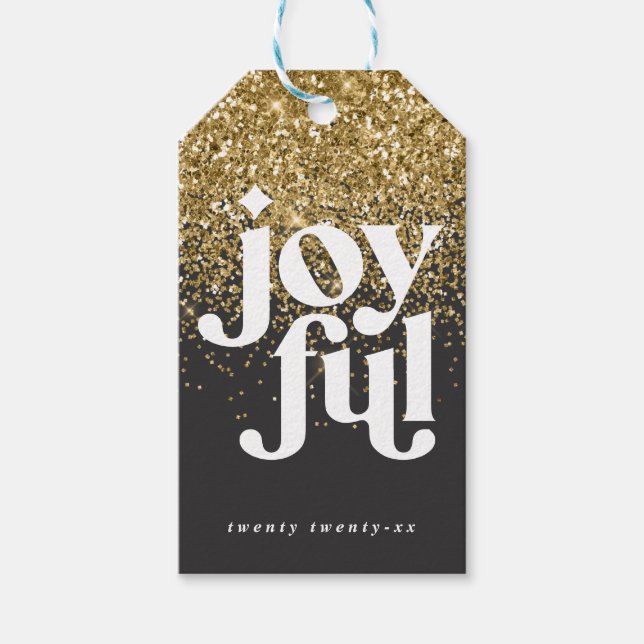 moderna minsta glatta julklappar presentetikett (Framsidan)
