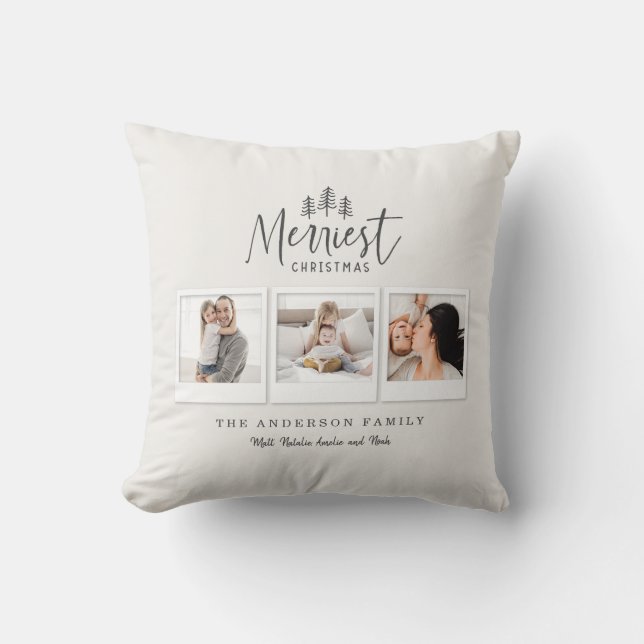 moderna minsta merrikaste julklampar kudde (Framsida)