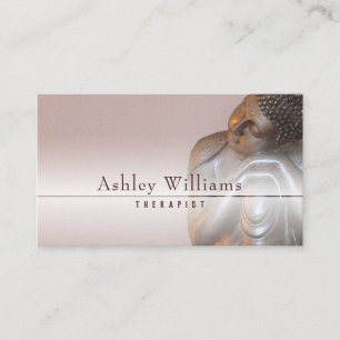 Moderna mjuka Mauve fridsamma läka Buddha Visitkort