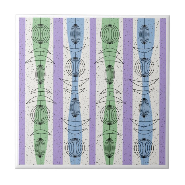 Moderna mobiltelefoner i mitten av århundradet 3 kakelplatta (Framsidan)