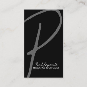 Moderna Monogram-Affärskort Visitkort