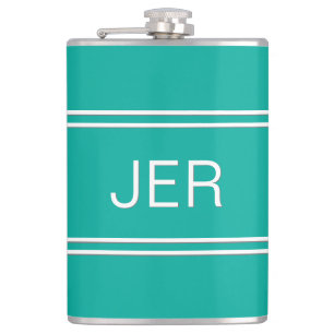 Moderna Monogram Initialer Minimalistisk Enkel Tea Fickplunta