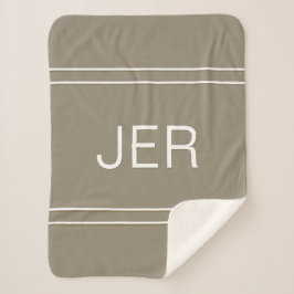 Moderna Monogrammerade Anpassade Initialer Mocha B