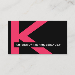 Moderna Monogramvisitkortar Visitkort