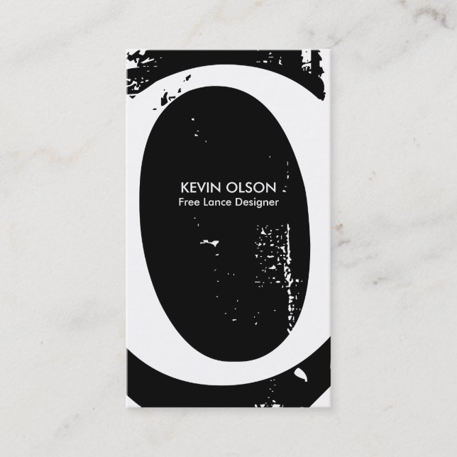 Moderna Monogramvisitkortar Visitkort (Framsida)