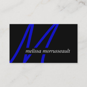 Moderna Monogramvisitkortar Visitkort