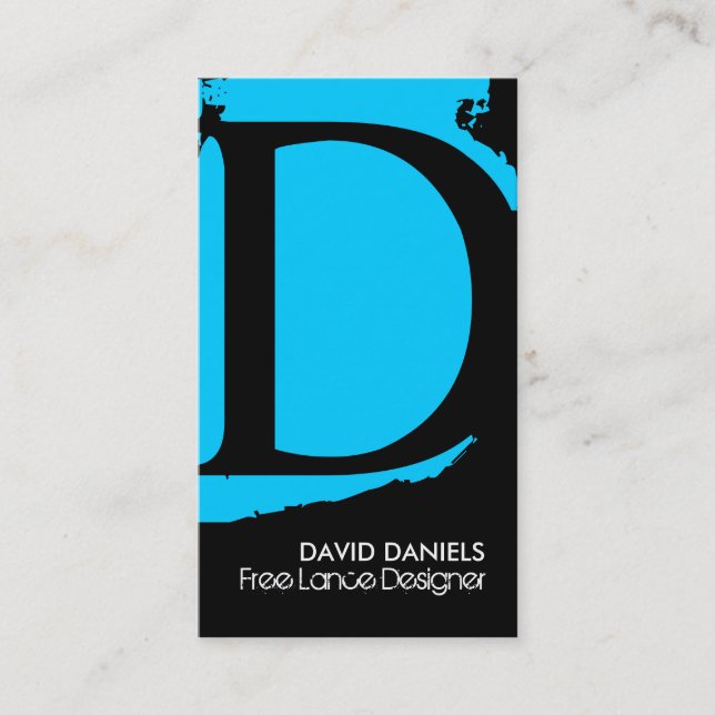 Moderna Monogramvisitkortar Visitkort (Framsida)