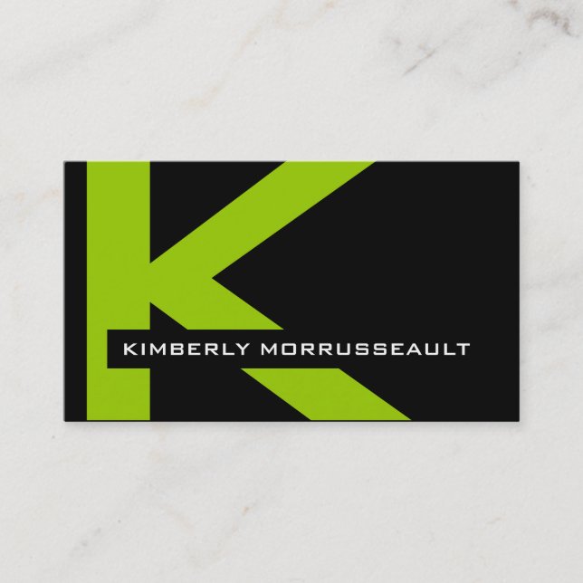 Moderna Monogramvisitkortar Visitkort (Framsida)