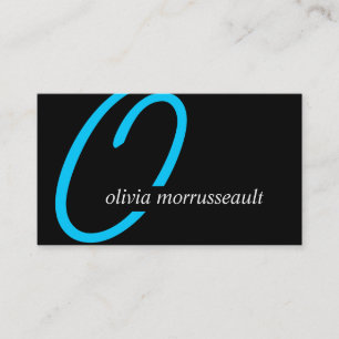 Moderna Monogramvisitkortar Visitkort