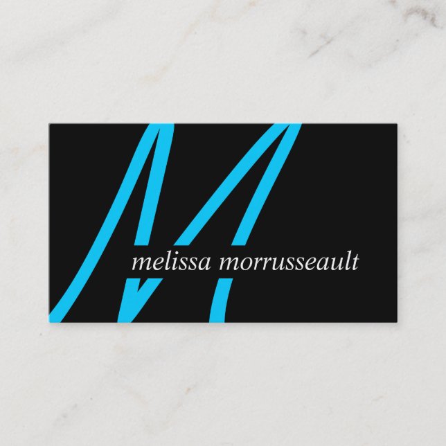 Moderna Monogramvisitkortar Visitkort (Framsida)