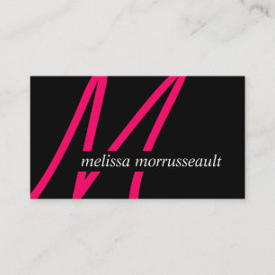 Moderna Monogramvisitkortar Visitkort
