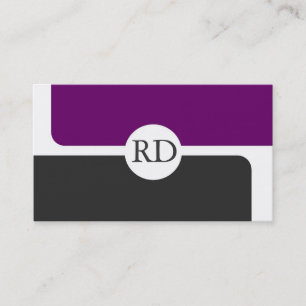 Moderna Monogramvisitkortar Visitkort