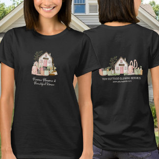 Moderna mysiga unika städtjänster för hemmet Team T Shirt