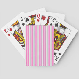 Moderna neonrosa ränder med 3D-effekt Casinokort