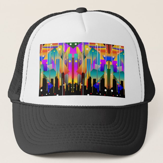 Moderna New York Geometriska Former Abstrakt Keps (Framsida)