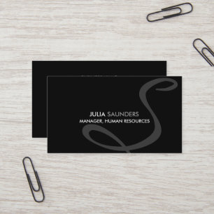 Moderna och Eleganta Monogram Visitkort