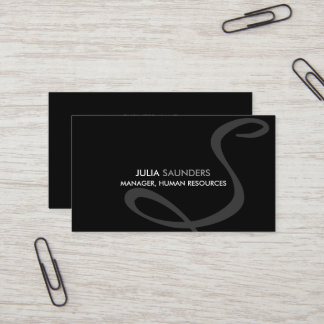 Moderna och Eleganta Monogram Visitkort