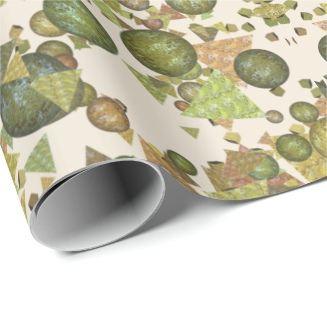 Moderna och festliga former med glitter-utseende presentpapper (Rullad Hörn)