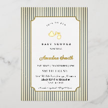 Moderna och minimalistiska ränder Stork Barnrumsfe