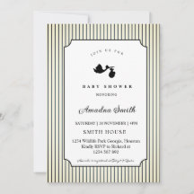 Moderna och minimalistiska ränder Stork Barnvaksel