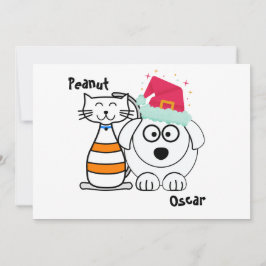 Moderna och söta bästa vänner för alltid jul julkort