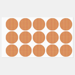 Moderna orange cirkelpaketeringsetiketter klistermärke