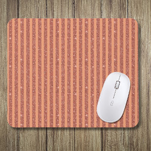 Moderna Orange Mango Glitter Stil Vertikala Ränder Musmatta