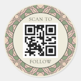 Moderna Organiska Botaniska Logotypmärken Klisterm Runt Klistermärke