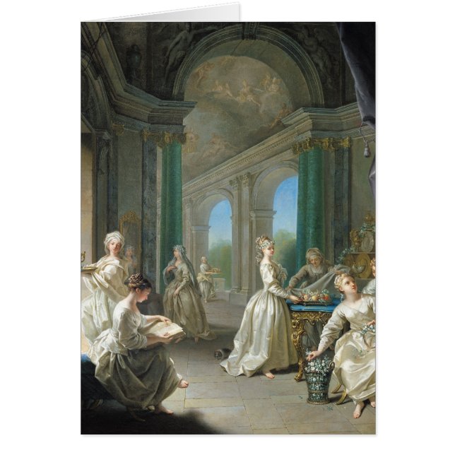 Moderna oskulder, 1728 hälsningskort (Framsidan)