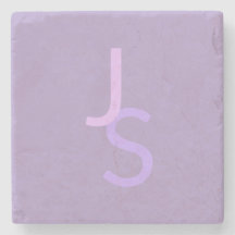 Moderna överlappande initialer med monogram | Lila