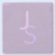 Moderna Överlappande Monogram Initialer | Lila