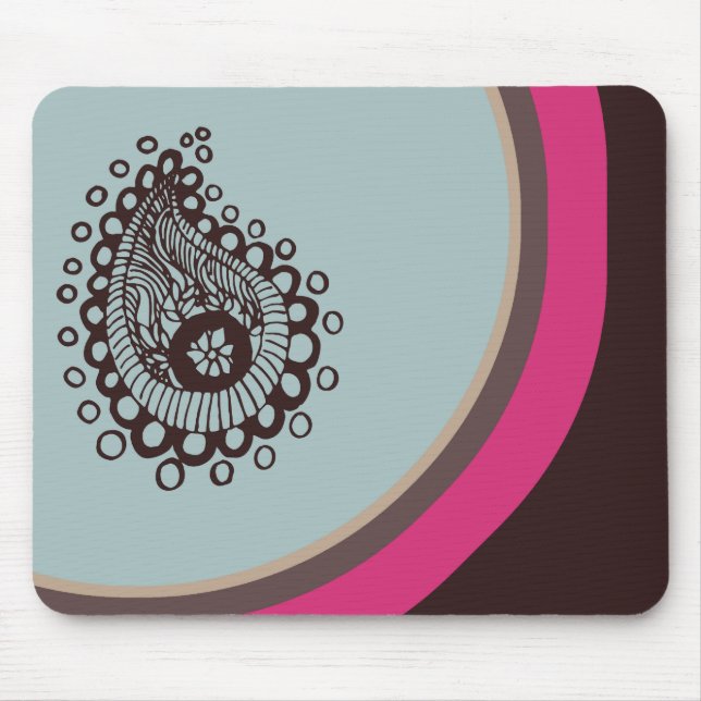 Moderna Paisley Mousepad Musmatta (Framsidan)