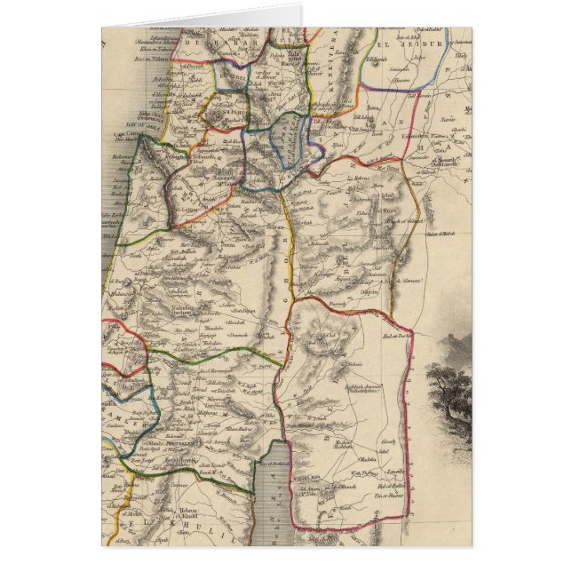 Moderna Palestina Hälsningskort (Framsidan)