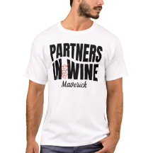 Moderna Par Samboende I Vin T-Shirt
