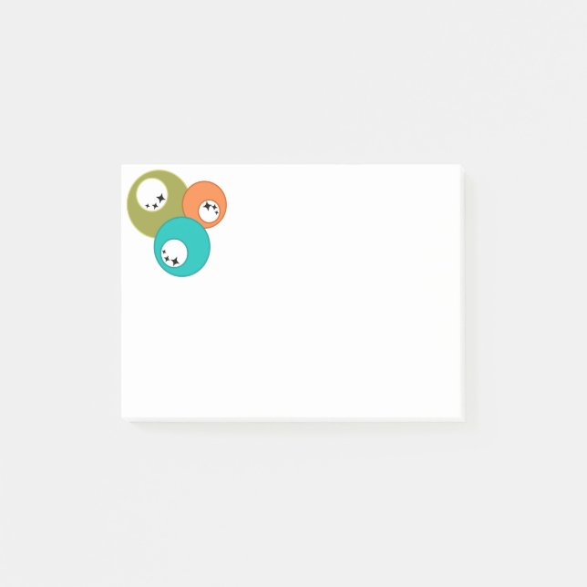 Moderna parkeringshus i mitten av århundradet post-it block (Framsida)