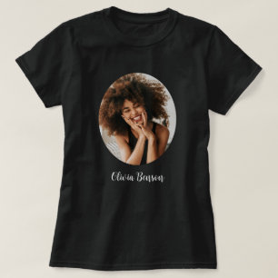 Moderna Personliga Foto och Namn Skapa din egen T Shirt