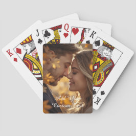 Moderna personliga foton & anpassad text casinokort