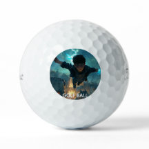 Moderna personliga golfbollar med grafik och monog