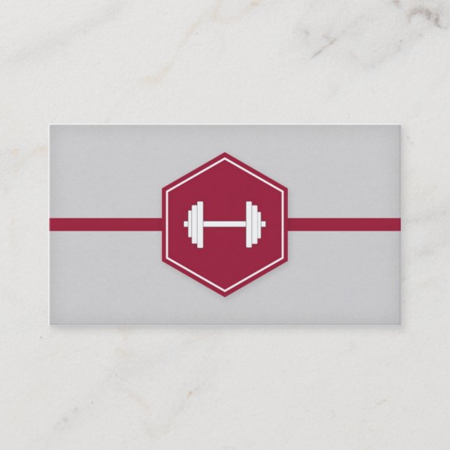 Moderna personliga instruktörkonditionvisitkortar visitkort (Framsida)