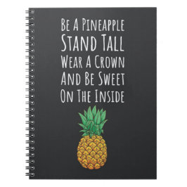 Moderna presentidéer med ananas - Tropisk elegant Anteckningsbok