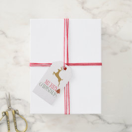 Moderna presentkort till jul presentetikett