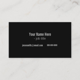 moderna profilkort för coola, svart och vitt visitkort