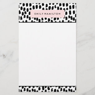 Moderna punkter   Personlig Stationery Brevpapper